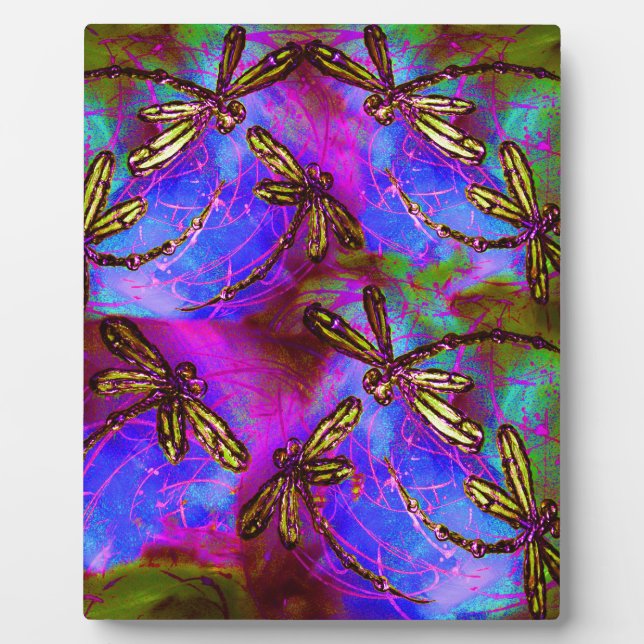 Dragonfly Hippy Flit Fotoplatte (Vorderseite)