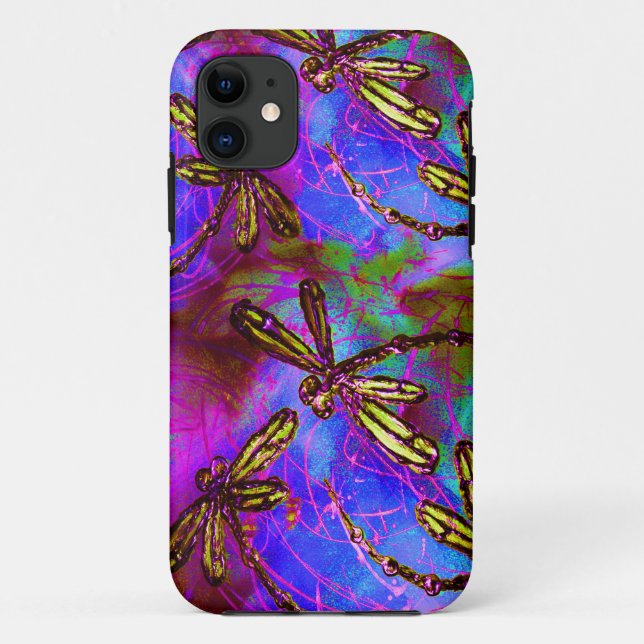 Dragonfly Hippy Flit iPhone / iPad Gehäuse Case-Mate iPhone Hülle (Rückseite)