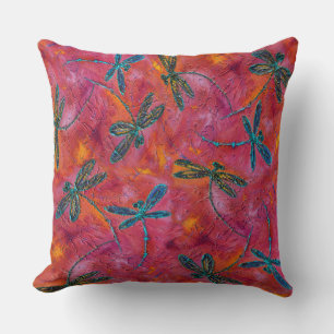 Dragonfly Hot Fuchsia Kissen