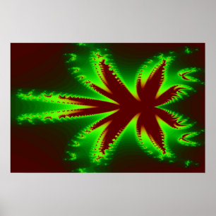 Dragonfly in Flammen Poster