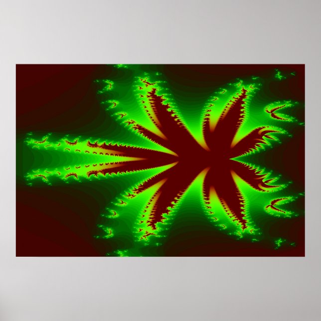 Dragonfly in Flammen Poster (Vorne)