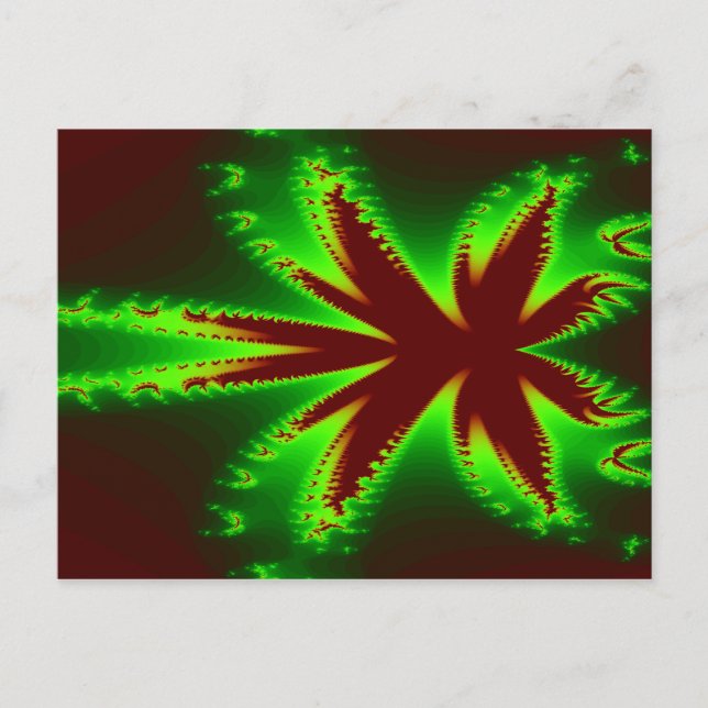 Dragonfly in Flammen Postkarte (Vorderseite)