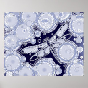 Dragonfly in Sky Poster