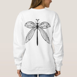 Dragonfly Insekt Kunst, Dichtung und Musik Sweatshirt