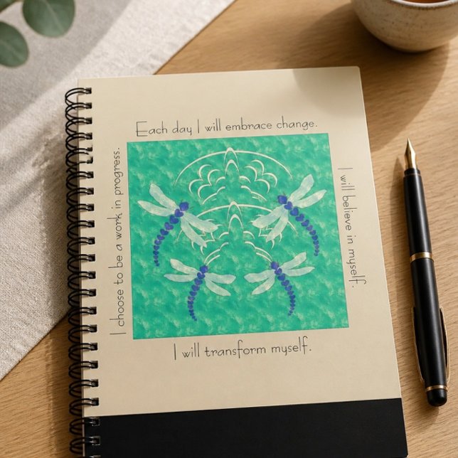 Dragonfly | Inspirational Spiral Notebook Notizblock (Von Creator hochgeladen)