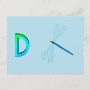 Dragonfly-Karte Postkarte