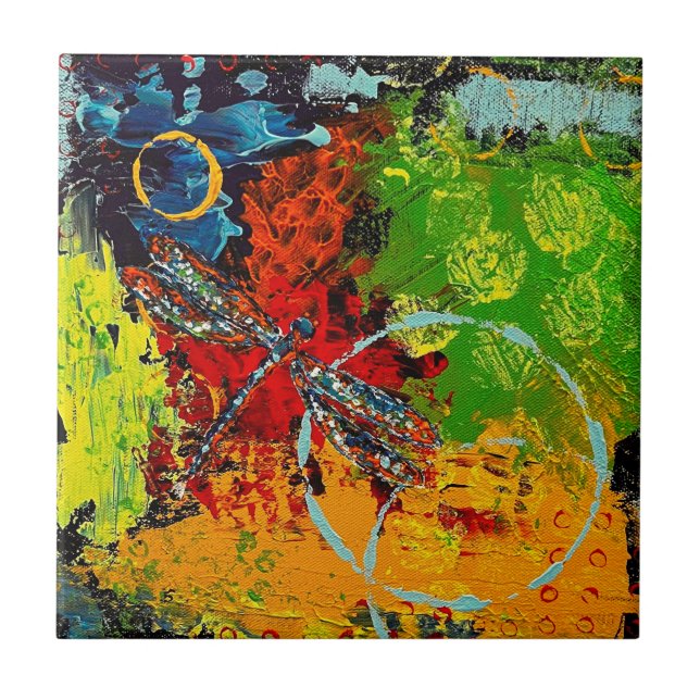 Dragonfly-Keramik Fliese (Vorderseite)