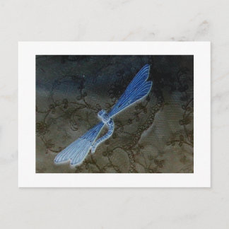Dragonfly & Lace Postkarte