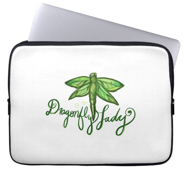 Dragonfly Lady Laptopschutzhülle (Vorderseite)