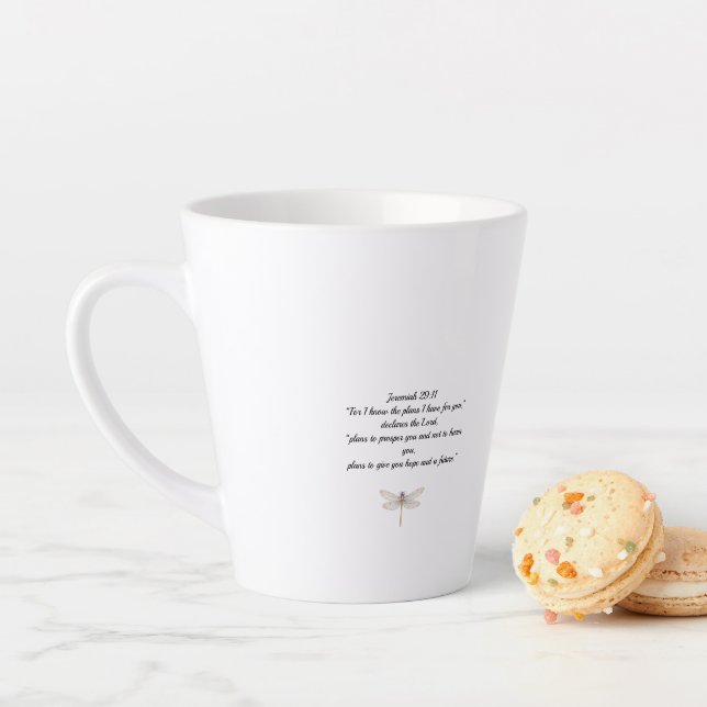 Dragonfly Latte Mug  (En situation)