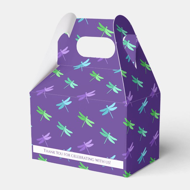 Dragonfly Lila Bright Boy Geburtstag Geschenkschachtel (Vorderseite)