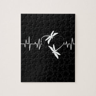 Dragonfly Lover Geschenk  Funny Dragonfly Heartbea