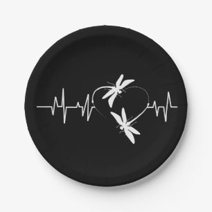 Dragonfly Lover Geschenk   Funny Dragonfly Herzsch Pappteller