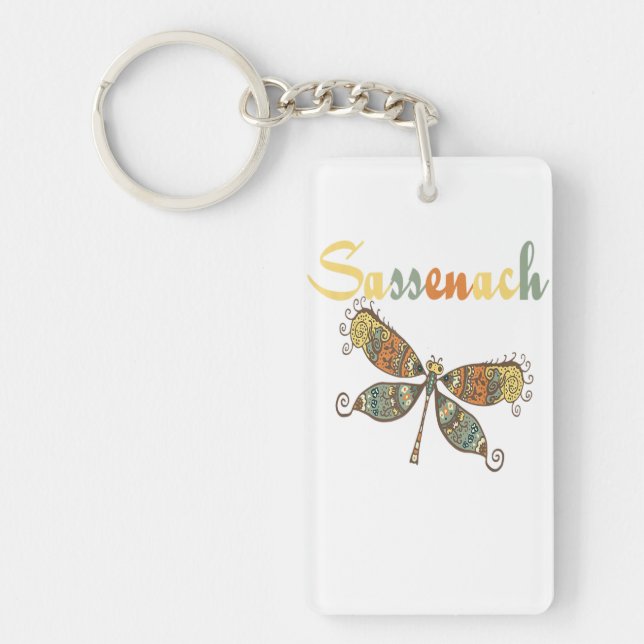 Dragonfly Lover Square Keychain (Devant)