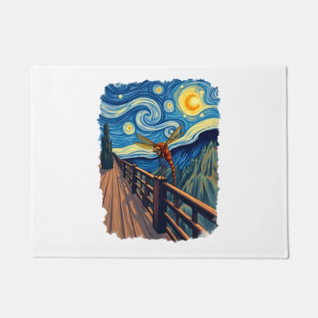 Dragonfly Lovers Artistic Dragonfly Fußmatte (Vorderseite)