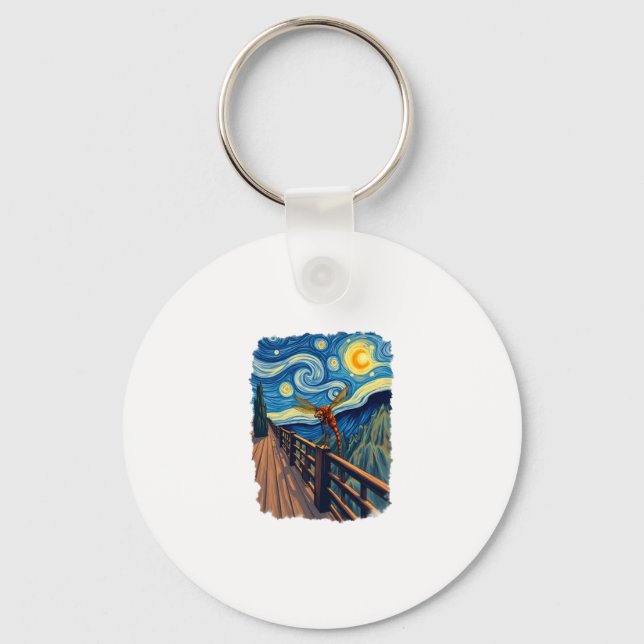 Dragonfly Lovers Artistic Dragonfly Schlüsselanhänger (Vorderseite)