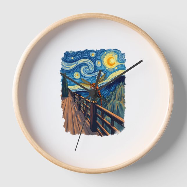 Dragonfly Lovers Artistic Dragonfly Uhr (Vorderseite)