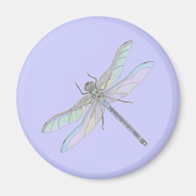DRAGONFLY-Magnet (Lavendel) Magnet (Vorne)