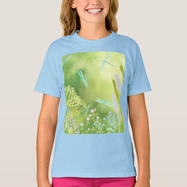 Dragonfly Meadow Desk Mat T-Shirt (Vorderseite)