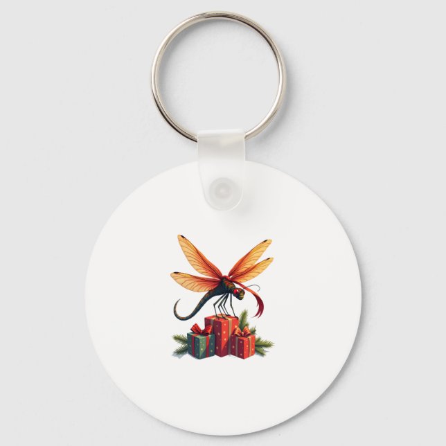 Dragonfly mit Geschenkklatsche Schlüsselanhänger (Vorderseite)