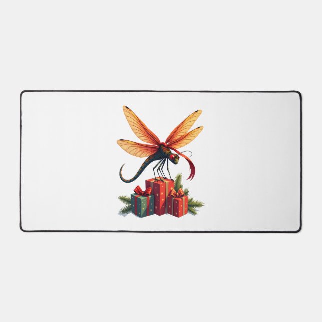Dragonfly mit Geschenkklatsche Schreibtischunterlage (Vorderseite)