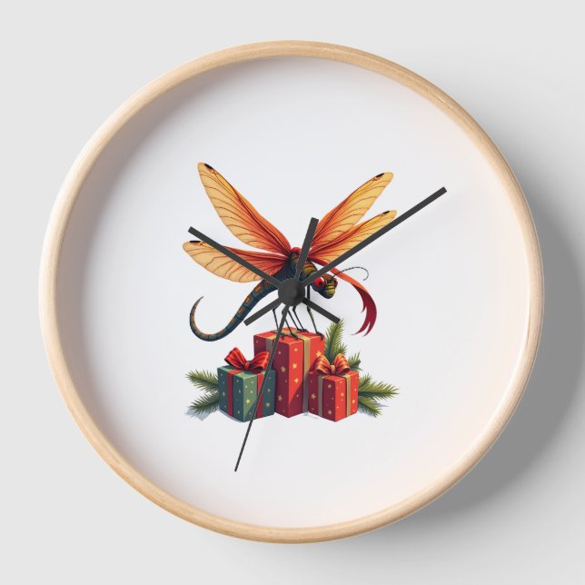 Dragonfly mit Geschenkklatsche Uhr (Vorderseite)