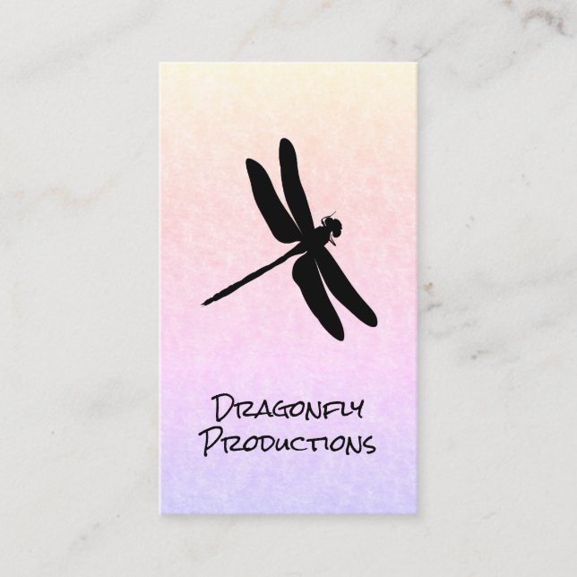 Dragonfly | Modernes Design Visitenkarte (Vorderseite)