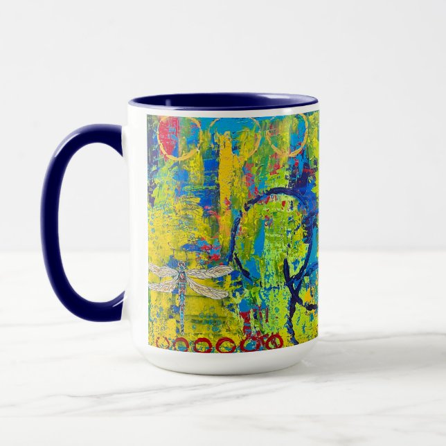 Dragonfly Mug Blue (Gauche)