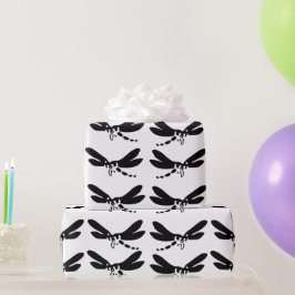 Dragonfly Natur Insekten Silhouette Art Geschenkpapier
