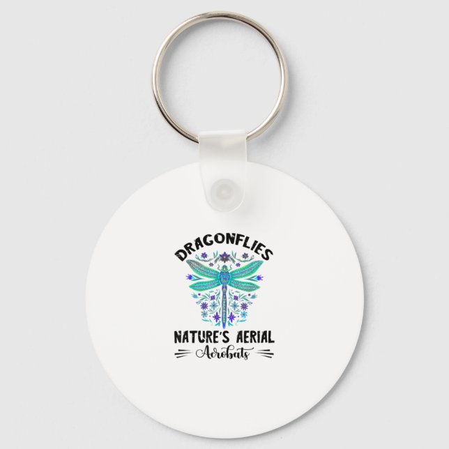 Dragonfly Nature Insect Nature's Aerial Acrobat Dr Schlüsselanhänger (Vorderseite)