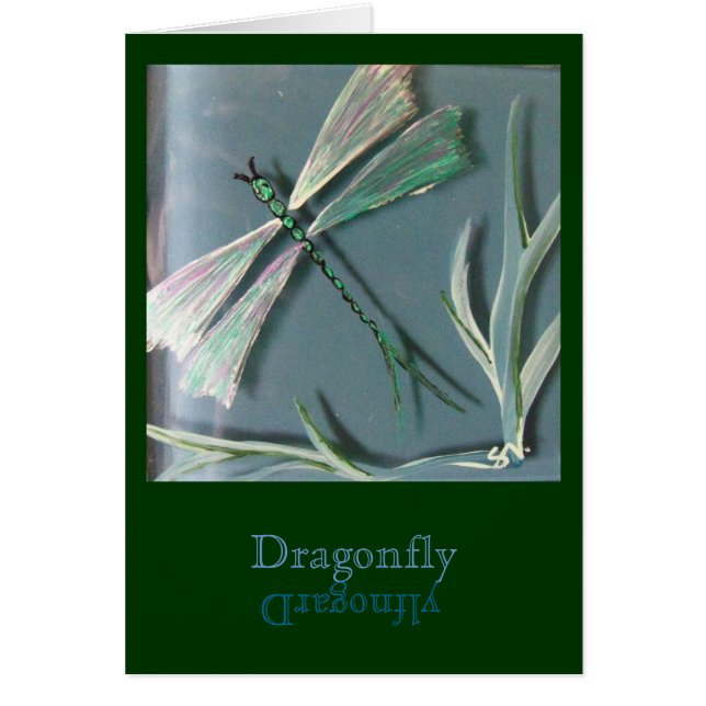 "Dragonfly on Blue Glass" (Devant)