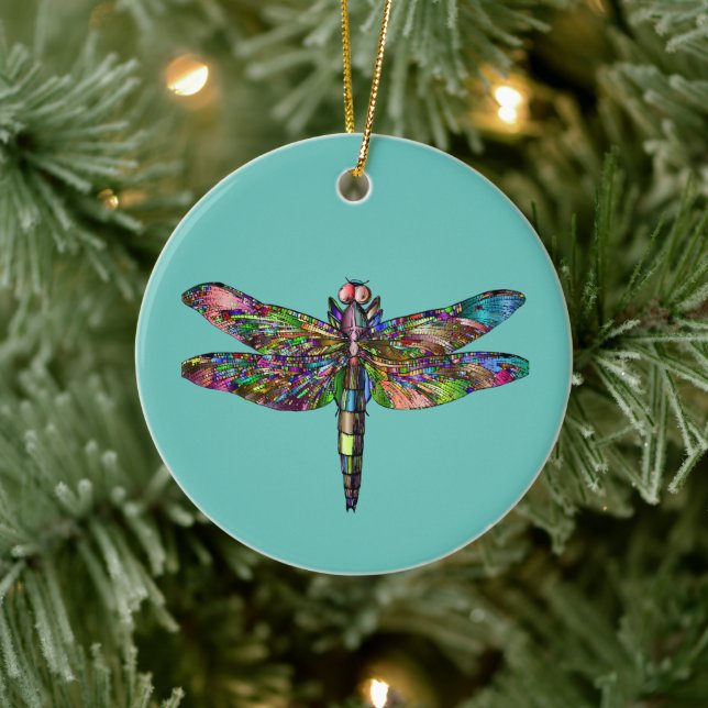 DRAGONFLY ORNANAMENT KERAMIK ORNAMENT (Baum)