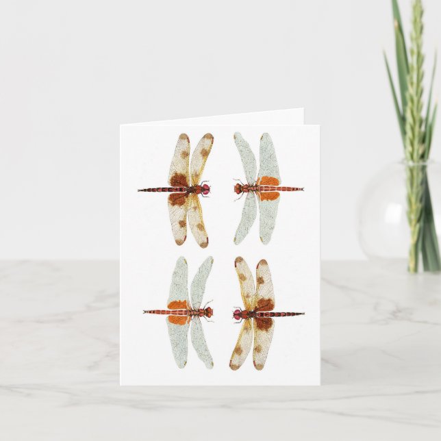 Dragonfly Paare Karte (Vorderseite)