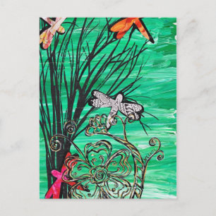 Dragonfly Park Postcard Postkarte