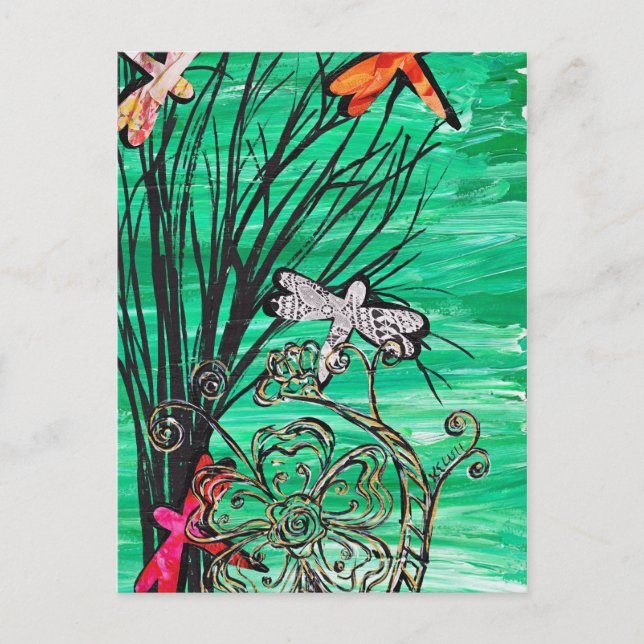 Dragonfly Park Postcard Postkarte (Vorderseite)