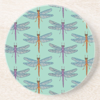 Dragonfly pattern getränkeuntersetzer