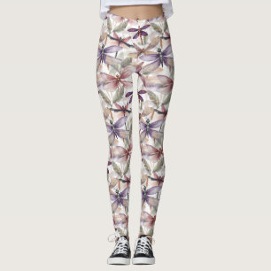Dragonfly Pattern Leggings