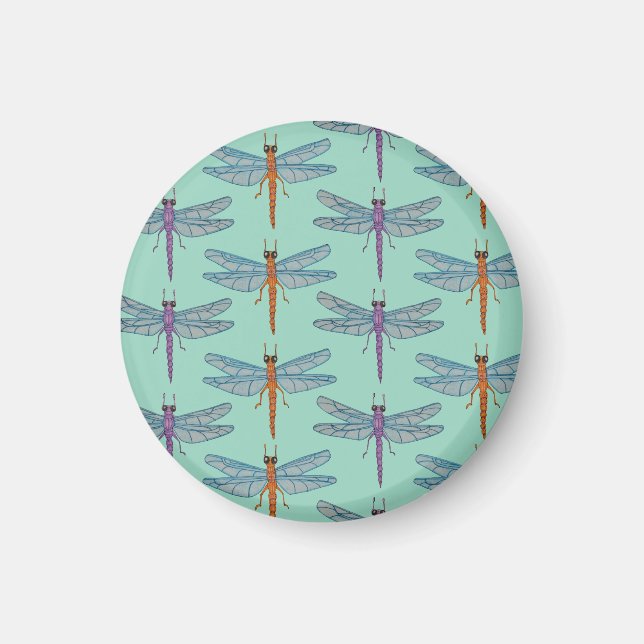 Dragonfly pattern magnet (Vorne)