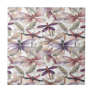 Dragonfly Pattern Tile Fliese
