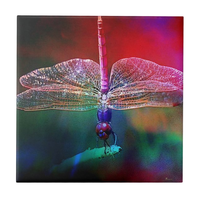 DRAGONFLY PINK DELIGHT.jpg Fliese (Vorderseite)
