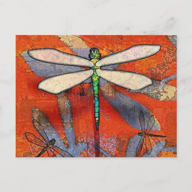 Dragonfly Postkarte (Vorderseite)