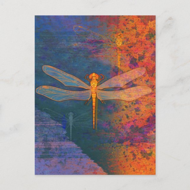 Dragonfly Postkarte (Vorderseite)