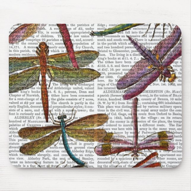 Dragonfly Print 3 Mousepad (Vorne)