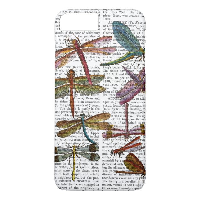 Dragonfly Print 4 Case-Mate iPhone Hülle (Rückseite)