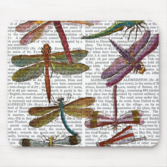 Dragonfly Print 4 Mousepad (Vorne)