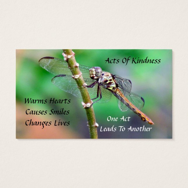 Dragonfly Random Acts of Kindness Card (Rückseite)