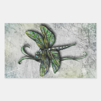 DragonFly Rechteckiger Aufkleber