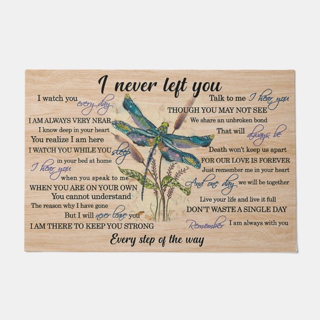 Dragonfly Rug, Tropical Garden Floor Mat Fußmatte (Vorderseite)