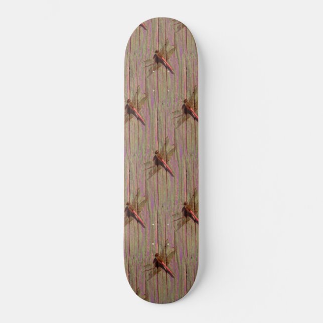 Dragonfly Rustikales Skateboard (Vorderseite)
