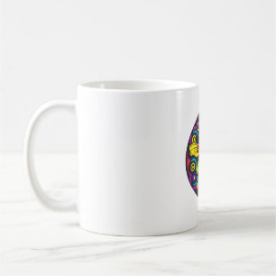 Dragonfly Schöne, bunt und verziert Kaffeetasse